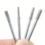 30PCS Diamond Burr Bits Set Rotary Tools 3mm or 2.35mm Shank Metal Woodworking Carving Shaping Engraving Jewelry Making Tool