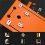 Cirkelzaag bodemplaat Cirkelzaag geleiderail Bodemplaat Bakeliet 28x15cm 28x20cm 28x25cm Laserschaal Verstelbare leunbalk voor 4-inch motoren Universele compatibiliteit