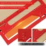 BOHAN Invisible Embedded Handle Slotting Template For Wardrobe Cabinet Door No Handle Needed Slot Positioning Tool