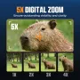 CIGMAN CNV01 4K Night Vision Binoculars 600M Range 3.99\ HD Display 5x Digital Zoom Infrared Spotlight 512GB Expandable Memory Rechargeable Battery