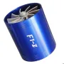 Universal Car Double Turbine Turbo Air Intake Gas Fuel Saver Fan Turbocharger