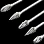 10 Adet 1/8\ Şaftlı Tungsten Karbür Freze Kesici Döner brocas com escareador hss çelik koni matkap seti elmas matkap 10mm