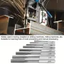 8PCS High-Speed Steel Chucking Reamer Set H7 Tolerance 3mm-10mm Diameters Straight Flute Milling Cutter for Lathe Machines