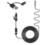 3-in-1 Mobile Phone Industrial Borescope Inspection Built-in 6 Adjustable LEDs Lights 8mm 1280*720 Resolution IP67 Waterproof