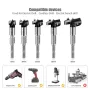 5PCS 7mm Shank Hinge Boring Drill Bit Woodworking Hole Opener 15mm 20mm 25mm 30mm 35mm Cutting Diameter