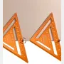 Aluminum Alloy Carpenter Precision Woodworking Triangle Measuring Ruler Rafter Square Measuring Layout Tool Multi-angle Woodworking Scriber Circle Drawing Metric Scale