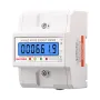 SmartMeter 100A LCD kWh licznik energii z trójfazowym podświetleniem szyny prowadzącej do użytku domowego monitorowanie zużycia energii 3*127/220VAC pomiar zużycia energii