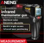 ANENG TH202 TH203 Kızılötesi Termometre Tabancası -50¡ãC ila 600¡ãC Çok Noktalı Lazer LCD Arka Aydınlatmalı Ekran Ayarlanabilir Emisivite Yüksek Doğruluk Sıcaklı