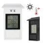 Digital Display Thermometer Max Min Waterproof for Indoor Outdoor Garden-20°C to 50°C High Accuracy Battery Operated IP45 Black White
