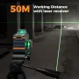 EU US Direct CIGMAN 3x360¡ã CM-701/CM-701SE Nível a laser de linha autonivelante para nivelamento de moldura de parede, bateria recarregável, controle remoto e suporte magnético incluídos, distância de trabalho de 100 pés CM-701/CM-701S