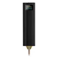 Soldador a ponto a bateria com bateria de 5,0 Ah: Mini soldador a ponto portátil para bateria 18650, soldagem de chapas de níquel de 0,1-0,2 mm, ferro, chapas de aço inoxidável, 80 engrenagens, modo automático e manual