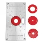 Drillpro 235x120x8mm Trimmaskin Vipbar Panel Träbearbetningsbord Insatsplatta för MAKITA (RT0700c)