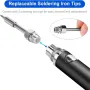Mini USB Wireless Portable Soldering Iron Kit Rechargeable 8W USB-C Adjustable Temperature 300-450°C Complete Set for DIY and Repairs