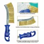 2PCS Heavy Duty Wire Brushes for Cleaning Rust Removal Carbon and Stainless Steel Bristles 11\ Long Ergonomic Plastic Handle Ideal for Paint Welding Slag Rust Removal