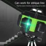 LEDディスプレイ 4D 360° 16ライン グリーンライト レーザーレベル クロス セルフレベリング メジャー