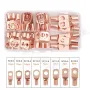 60pcs Wire Lug Copper Ring SC6-25 Copper Connectors Bare Cable Electric Crimp Terminal Connector Kit