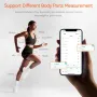 Akıllı Dijital Ölçüm Bandı Hassas 0,1 cm/inç LED Ekran Şarj Edilebilir Tip-C Pil Fitness Uygulaması Entegrasyonu Taşınabilir Tasarım