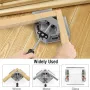 4pcs Right Angle Clamps Housolution Single Handle 90° Aluminum Alloy Corner Clamp Clamps for Woodworking Adjustable Swing Jaw Woodworking Tools Photo Frame Vise Holder