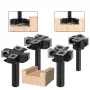 LAVIE 1/4 Inch 8mm 12mm 1/2 Inch Shank 4 Flutes CNC Spoilboard Surfacing Router Bit Slab Flattening Router Bit with 1\ 1-1/2\ 1-25/32\ Cutting Diameter