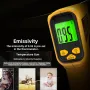 Thermomètre laser infrarouge BSIDE H2 -50 ℃ à 530 ℃ Haute précision sans contact Rapport 12:1 Émissivité réglable Écran LCD rétroéclairé
