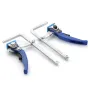 160x60mm Quick Release Ratchet Dovetail Clamp F Clamp Woodworking Clamping Tool for Joinery Work for 14-Degree by 1/2\ Dovetail Tracks
