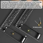 Multifunctional Right Angle Ruler High Carbon Steel 1.5mm Thickness Aluminum Handle 300mm/400mm for Woodworking and Construction