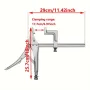 1PCS 6\ Sliding Arm Locking Clamp Jaw Opening Capacity Quick Clamping Woodworking Tool
