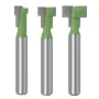 6mm 1/4\ Shank T-Track Slotting & T-Slot Keyhole Cutter Router Bit Steel Handle 5/16\ 3/8'' & 1/2'' Length Cutter For Wood