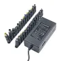 Evrensel Güç Adaptörü Şarj Cihazı 96W 12V-24V 4A AB/ABD Fişi ve Çoklu Pin Ayarlanabilir Voltaj Taşınabilir Dizüstü Bilgisayar Şarj Cihazı