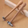 RUITOOL Palu Mini Multifungsi Portabel Buatan Tangan Kepala Baja Karbon Tinggi Gagang Kayu Cocok untuk Pelapisan Perhiasan dan Penggunaan Rumah Tangga
