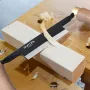 RUITOOL 1PCS Draw Knife High Carbon Steel Blade Straight Shave Knife Wooden Handle Woodworking Debarking Hand Tool for Logs Wood Fence Posts