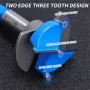 5pcs Woodworking Hole Opener Set Blue Carbide Adjustable Opener Drilling Wood Hinge Drill Bits Detachable Strong Back Plate 15-35mm