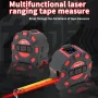 UNI-T 50M 60M Laser Tape Measure LM50T LM60T Digital Electronic Ruler Roulette Meter LCD Display Retractable Measuring Tool