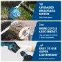 Drillpro 8 Inch Electric Chainsaw Brushless Motor Automatic Oiler Compatible with 18V Li-ion Battery Cordless Wood Cutter 10000mAh Peak