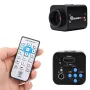 HAYEAR 24MP 4K 1080P HDMI Videocamera per microscopio industriale Zoom 1X-130X Obiettivo con attacco C Telecomando per acquisizione di immagini digitali