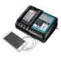 DC18RC Fast Lithium-Ion USB Battery Charger LED Display BL1830 BL1840 BL1850 For 14.4V 18V Mak Battery