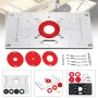 Drillpro 235x120x8mm Trimmaskin Vipbar Panel Träbearbetningsbord Insatsplatta för MAKITA (RT0700c)