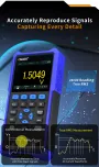 OWON HDS241/HDS271 ハンドヘルドオシロスコープ 40MHz/70MHz 250MSa/s 3-in-1 マルチメーターと波形発生器付き LCDスクリーン ポータブルテストツール