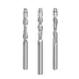 LAVIE 1/4 Inch 6.35mm Shank Solid Carbide Top Bearing Guided Two Flute Flush Trim Router Bits Woodworking Milling Cutters End Mill