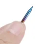 Drillpro 10 adet 0.1/0.2/0.3mm 25 Derece Gravür Ucu Mavi NANO Kaplamalı Karbür Düz Tabanlı PCB Gravür Ucu CNC Yönlendirici Aracı