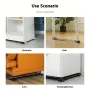 Adjustable Appliance Base with Double Row 24 Wheels 45-70cm Length 300KG Load Capacity Enhanced Mobility Sturdy Construction for Heavy Appliances in Black or Silver