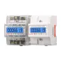 SmartMeter 100A LCD kWh licznik energii z trójfazowym podświetleniem szyny prowadzącej do użytku domowego monitorowanie zużycia energii 3*127/220VAC pomiar zużycia energii