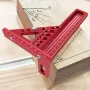 JIGHOLE 3D マルチアングル測定定規 スクエア定規 穴あけ定規 メートル法スケール 大工 木工 レイアウトツール