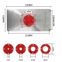 Drillpro 235x120x8mm Trimmaskin Vipbar Panel Träbearbetningsbord Insatsplatta för MAKITA (RT0700c)