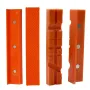 2PCS Magnetic Soft Pad Jaw Rubber for Metal Bench Vise Machine Tools PPT Material with Embedded Magnets Plain Weave and V Shaped Options 4 5 6 inch Size