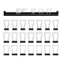Onkel.J 28pcs Dovetail Tenon Marking Ruler Adjustable Tail Joint Marking Gauge Stable Template Support For Carpentry Marking