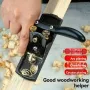 Adjustable Woodworking Hand Plane with Manganese Steel Blade Metal Construction for Smooth Shaving Fine Wood Peeling Manual Operation