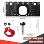 35mm Hinge Punch Locator Hinge Jig Cabinet Hardware Jig Shelf Pin Drill Guide Aluminum Alloy Hole Opener for Door Concealed Installation Household Tools