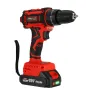 Mensela ED-LX2 18V Cordless Brushless Impact Drill Driver Electric Hammer Drill Screwdriver 25+3 Gear Torque 2 Variable Speed W/ 2.0Ah Battery for Makita for Drilling Wood Metal