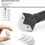 Raschietto in silicone 5 in 1, strumenti per calafataggio, colla per vetro, raschietto angolare, finitura con testa in acciaio inossidabile, raschietto per sigillante, kit per la rimozione del raschietto e della malta.